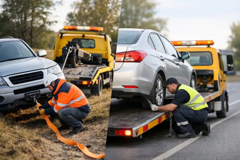 Car Recovery Versus Towing Explained